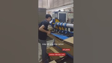 máy cắt giấy hộp carton