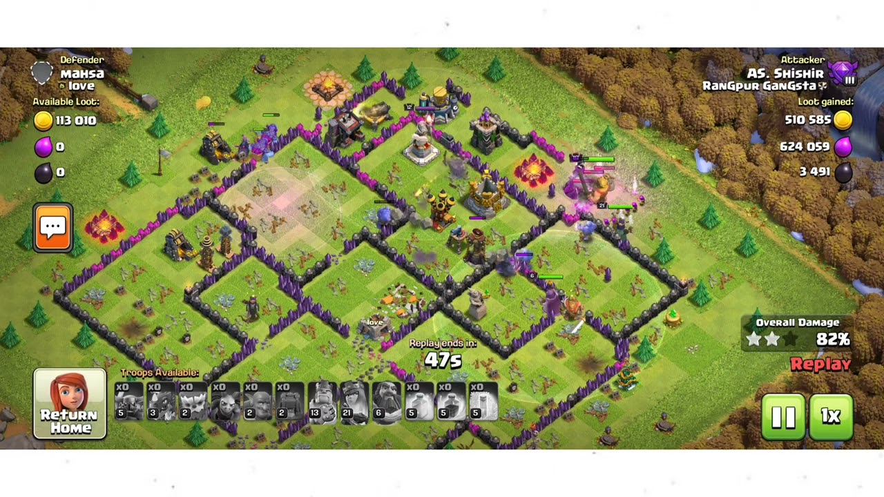 Using All troops 3Star GTH Shishir