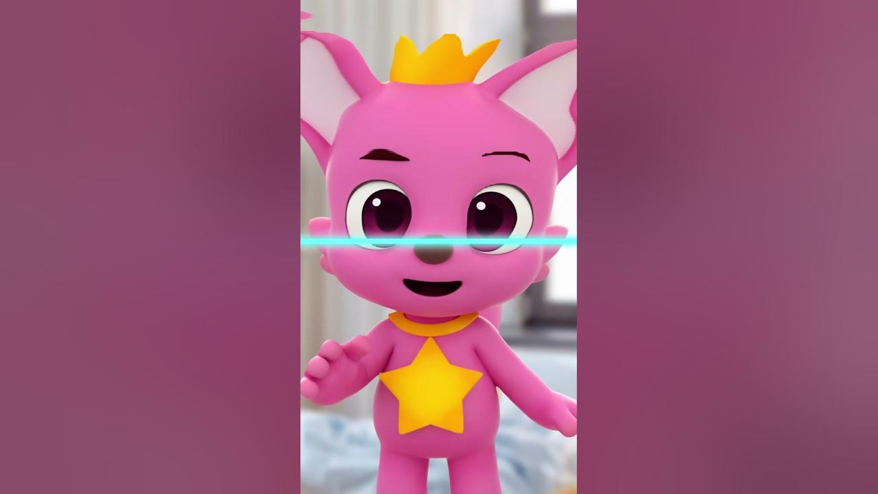 Pinkfong's Got Long Face! #shorts #nofilter