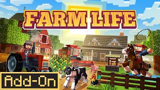 FARM LIFE ADD-ON Adds 53+ Crops, 36+ Animals and Tractors to Minecraft Bedrock
