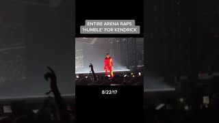 ENTIRE ARENA RAPS “HUMBLE”