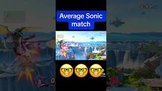 Average SONIC MATCH🤓🤓 #gaming #sonix #sonic #ridley #metroid #smash #shorts  #smashultimate #sub