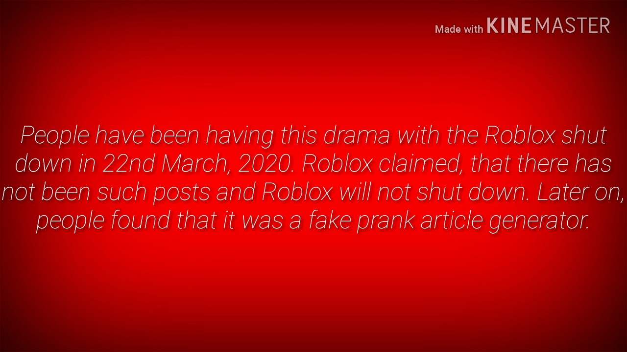 Roblox Is Not Shutting Down Next Year In 2020 It Was Fake Tomwhite2010 Com - easycode pw roblox