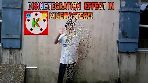 Disintegration effect in Kinemaster. EASY TUTORIAL