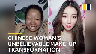 Chinese woman’s unbelievable make-up transformation screenshot 2