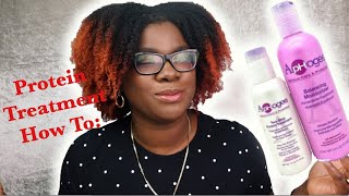 How To: ApHogee Two Step Protein Treatment on Natural Hair