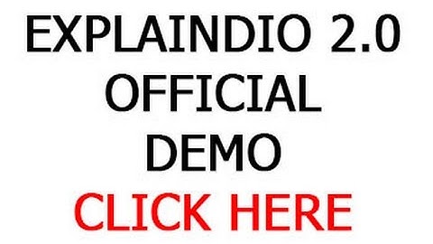 Explaindio 2.0 [DEMO] FREE Bonus + Explaindio 4.0 Update (READ INSIDE)