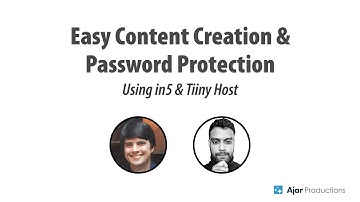 Easy Content Creation & Password Protection Using in5 and Tiiny Host (Webinar Replay)
