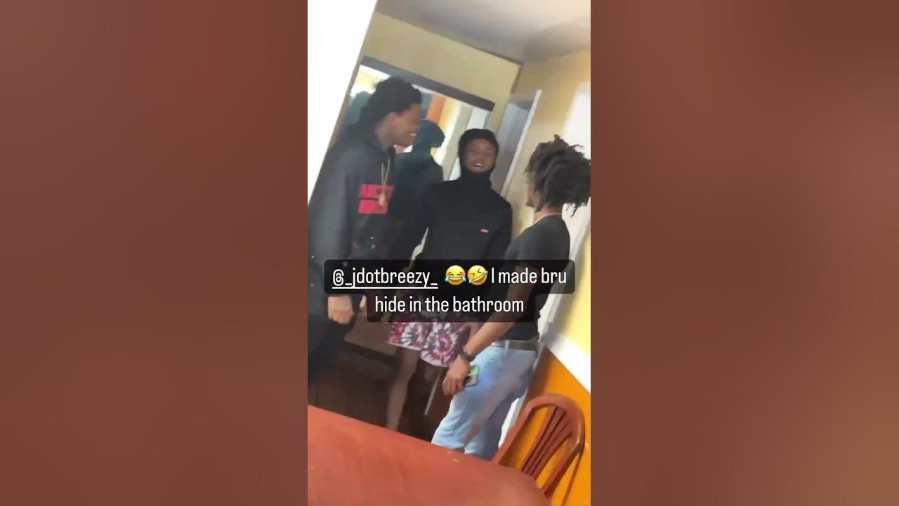 Jdot Breezy hid in the bathroom after he thought there was a snake in the crib😂😂😂#shorts #jdot