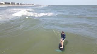 4 mile foil surfing shore runner