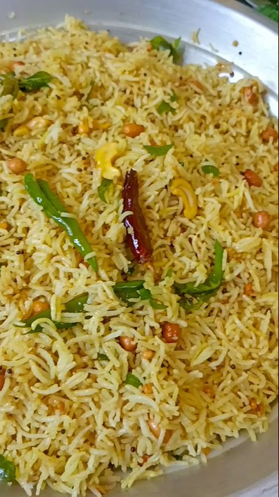 Pulihora Recipe | Tamarind Rice | South Indian Tangy Rice Dish #shorts