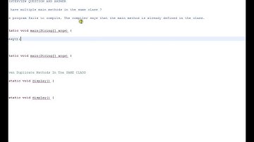 Multiple Main Methods in Java is it Possible