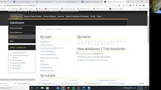 how to use databases on asulearn