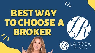Best Way To Choose A Broker