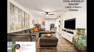 Coral Springs FL Condo for Sale | 3BR Corner Unit $284,999 | 5% Down Possible!