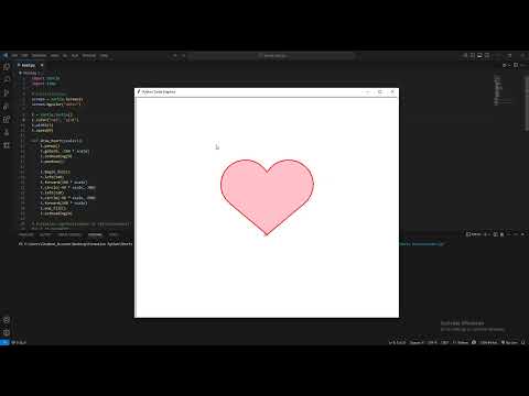Dessine un cœur animé avec Python Turtle | Projet simple & romantique ❤️