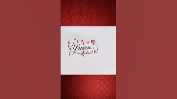 "Yusra" name calligraphy❤ Comment your name👉#shorts #viralvideo #calligraphy #handwriting