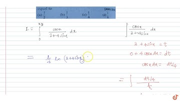 If `int_0^(pi/3)(cosx)/(3+4sinx) dx=k log((3+2sqrt(3))/3),` then `k` is equal to