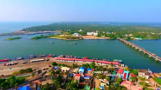 Neendakara Fishing Harbour Kollam Helicam View