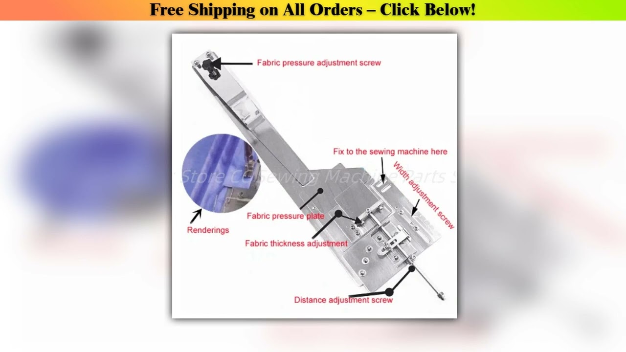 Pintuck Attachment for 1 Needle Lockstitch Industrial Sewing Machine 