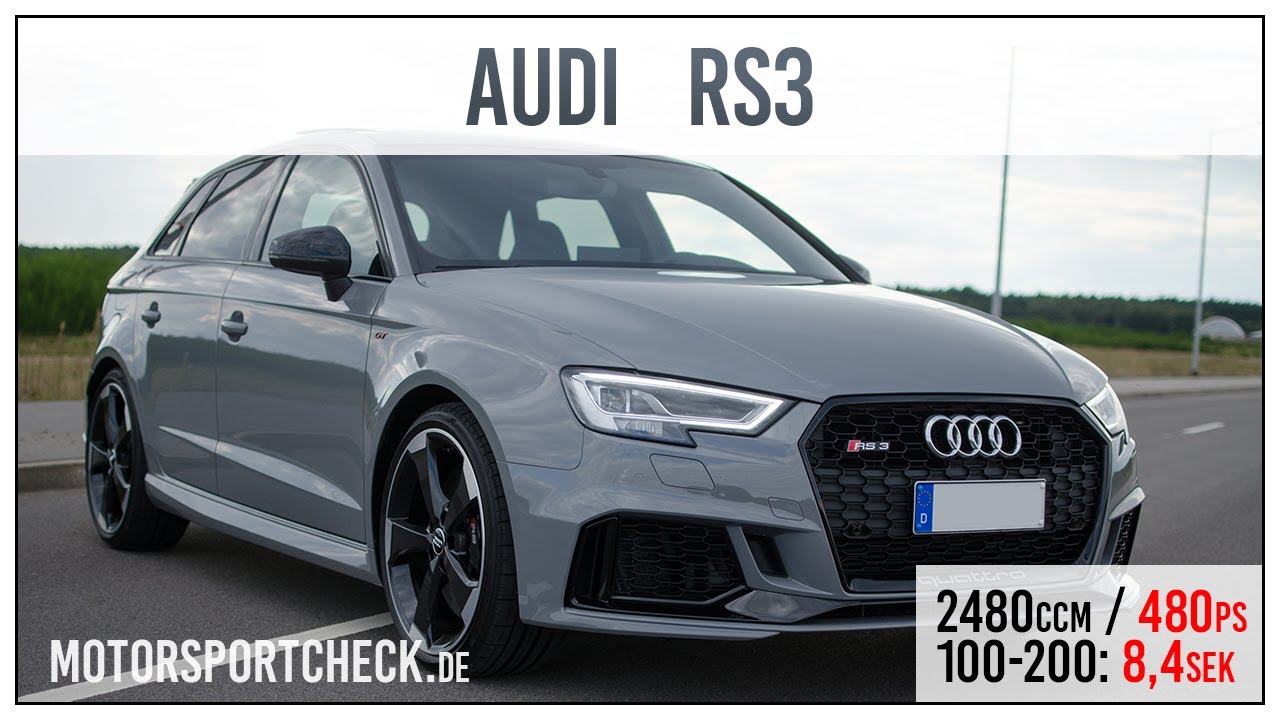 Audi Rs3 8v Stage 1 480 Hp 311 Km H 0 100 100 200