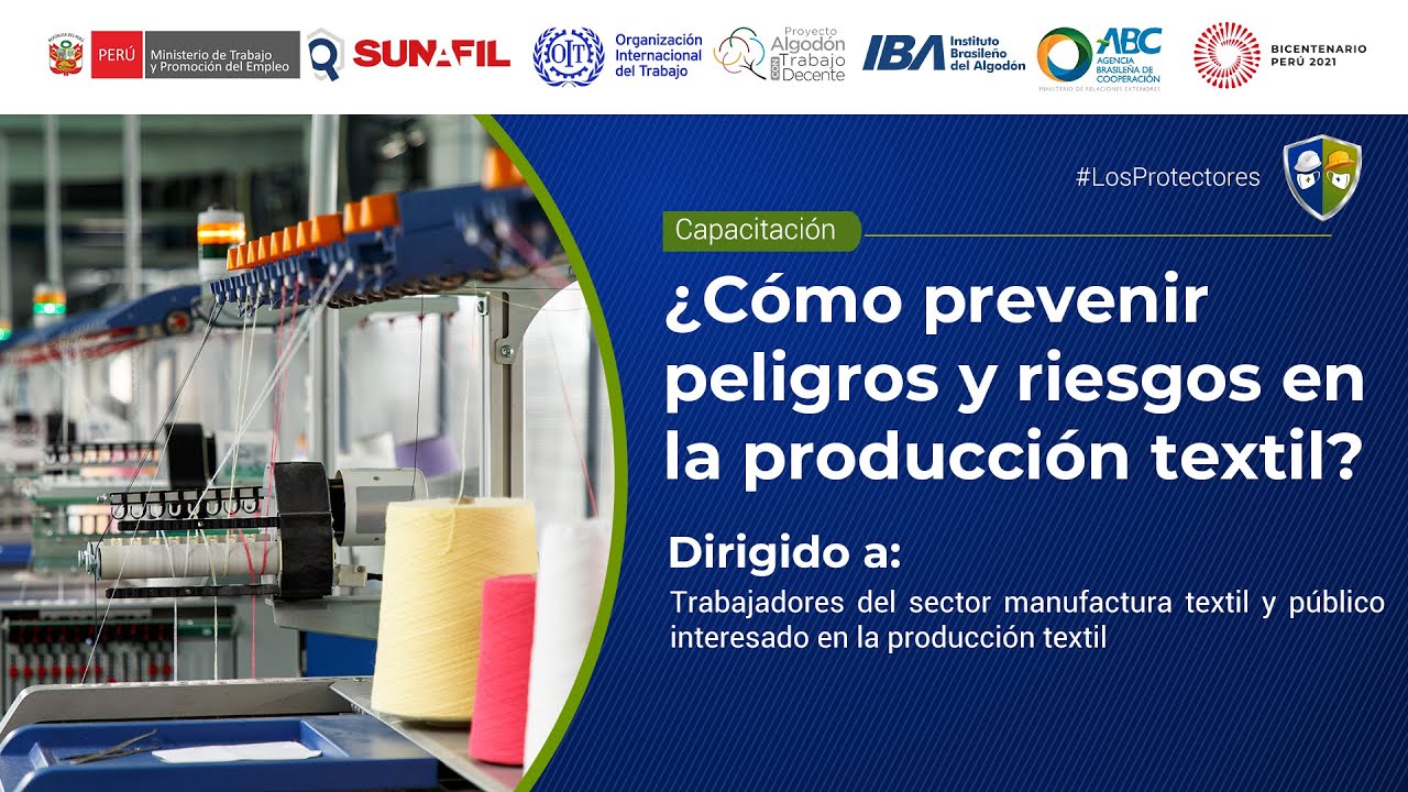 ¿Cómo prevenir peligros y riesgos en la producción textil? - YouTube