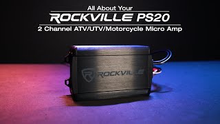 All About Your Rockville PS20 2 Channel Motorcycle Bluetooth Amplifier IP65 Micro Amp