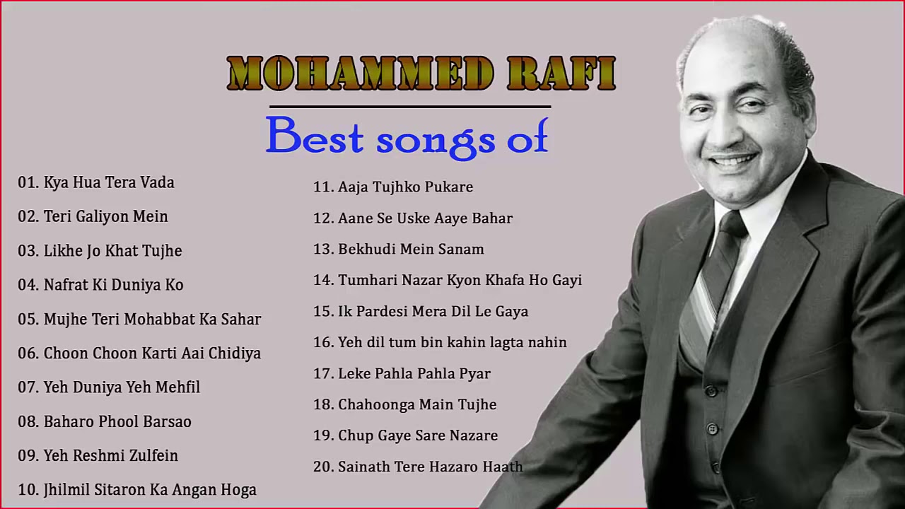 BEST OF MOHAMMAD RAFI HIT SONGS Mohammad Rafi Old Hindi Superhit Songs