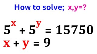 A nice Math Olympiad Exponential Equation | Linear equation | Find the Value of x,y ?