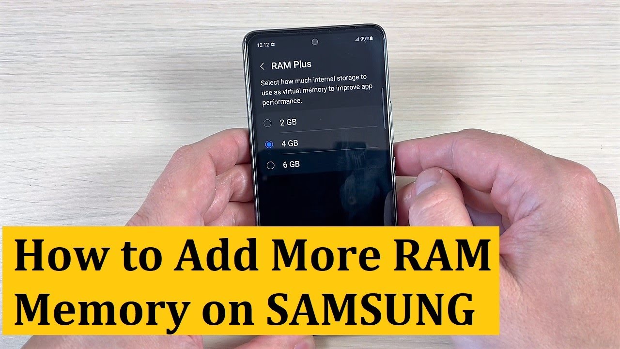 How to ADD More RAM Memory on Samsung Galaxy A33, A53, A73 (Android 12 UI  4.1) - YouTube
