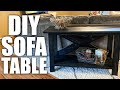 DIY Farmhouse Sofa Table | TV Stand with Build Plans image