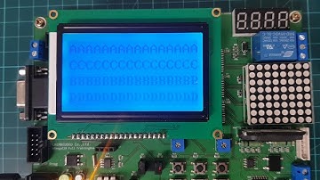 AVR ATMEGA128 이벨류에이션(EVALUATION) 보드 그래픽 LCD 예제 동영상