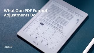 Adjust PDF Formats | NeoReader Format Settings Part 1  BOOX Tutorial Ep2