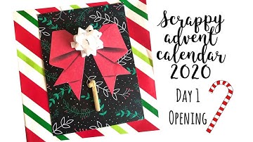Scrappy Advent Calendar | Opening Video | Day 1 | Katie