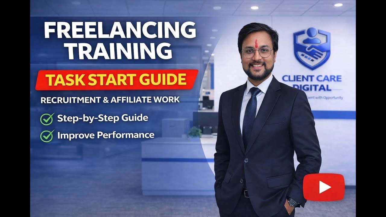 Freelancing Training | How to Start Task & Perform Effectively | Recruitment & Affiliate Guide