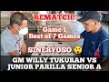 REMATCH| GM WILLY TUKURAN VS JUNIOR PARILLA Senior A (Ormoc Champion Yr 1990-2000 & 2018-2020 Game 1