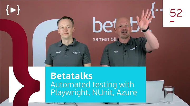 Betatalks #52 - Automated testing with Playwright, NUnit and Azure Pipelines.