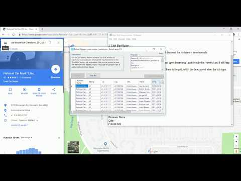 Google Maps Reviews Extractor