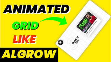 Create Animated GRID Like Algrow || @Algrow || algrow video editing tutorial
