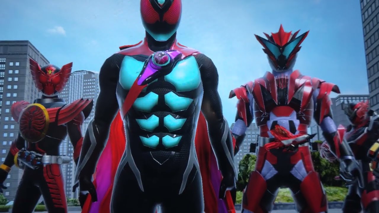 仮面ライダーバトルガンバレジェンズ カブト&ガタック&アマゾンネオ&アマゾンアルファVSゼッツ&雷&バーニングファルコン&タジャドルコンボ