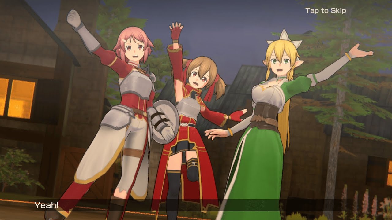 Leafa, Lisbeth, and Silica Intro Interaction | Sword Art Online