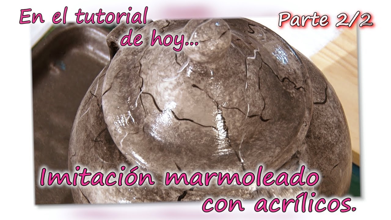 IMITACIÓN DEL MARMOLEADO CON ACRÍLICOS. Parte 2/2