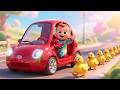 Wroom Wroom Red Car 🚗 | Fun Car Song for Toddlers &amp; Kids