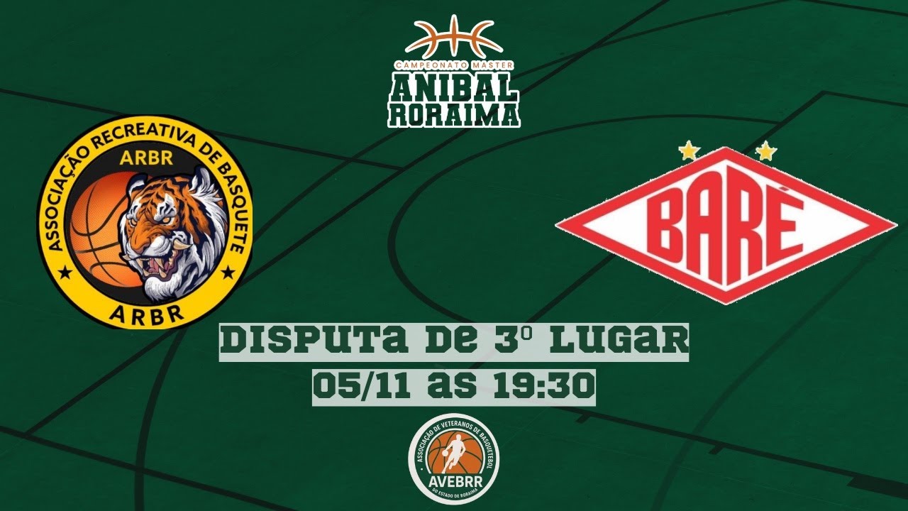 AO VIVO | ARBR x Baré | Disputa de 3º Lugar – Campeonato Master Aníbal Roraima 2025