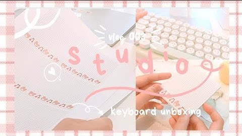 ✿ studio vlog 004 • making notepads, unboxing new a keyboard | my Etsy shop 💫