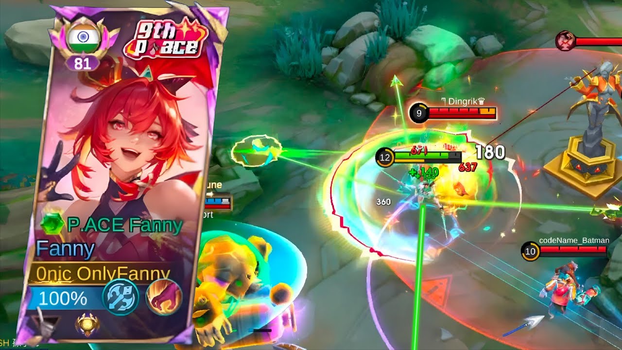 SIMPLE BUT DEADLY! 🌪️ Fanny P.ACE Skin | Musuh Auto Panik | Rank Global Player Build #mobilelegends