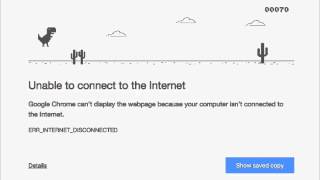 T-rex runner — easter eggs in Google Chrome