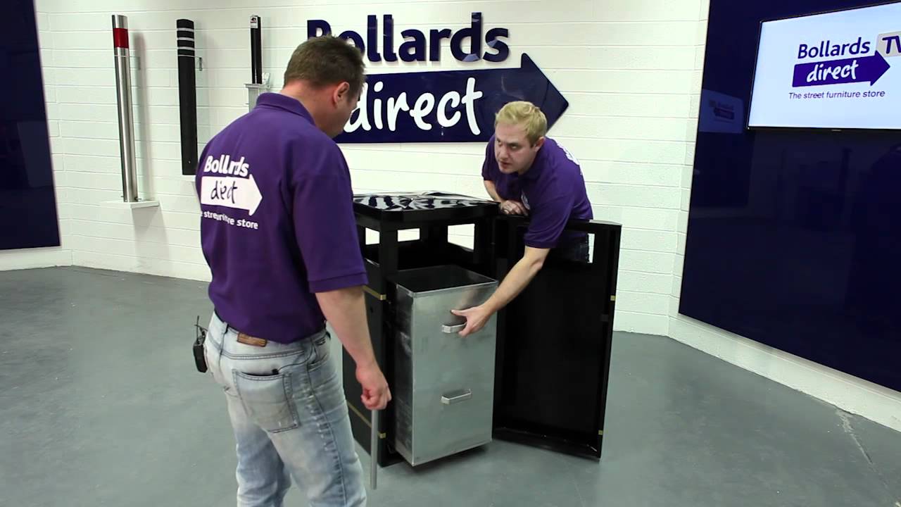 Ollerton Albion Steel Standard 120L Litter Bin