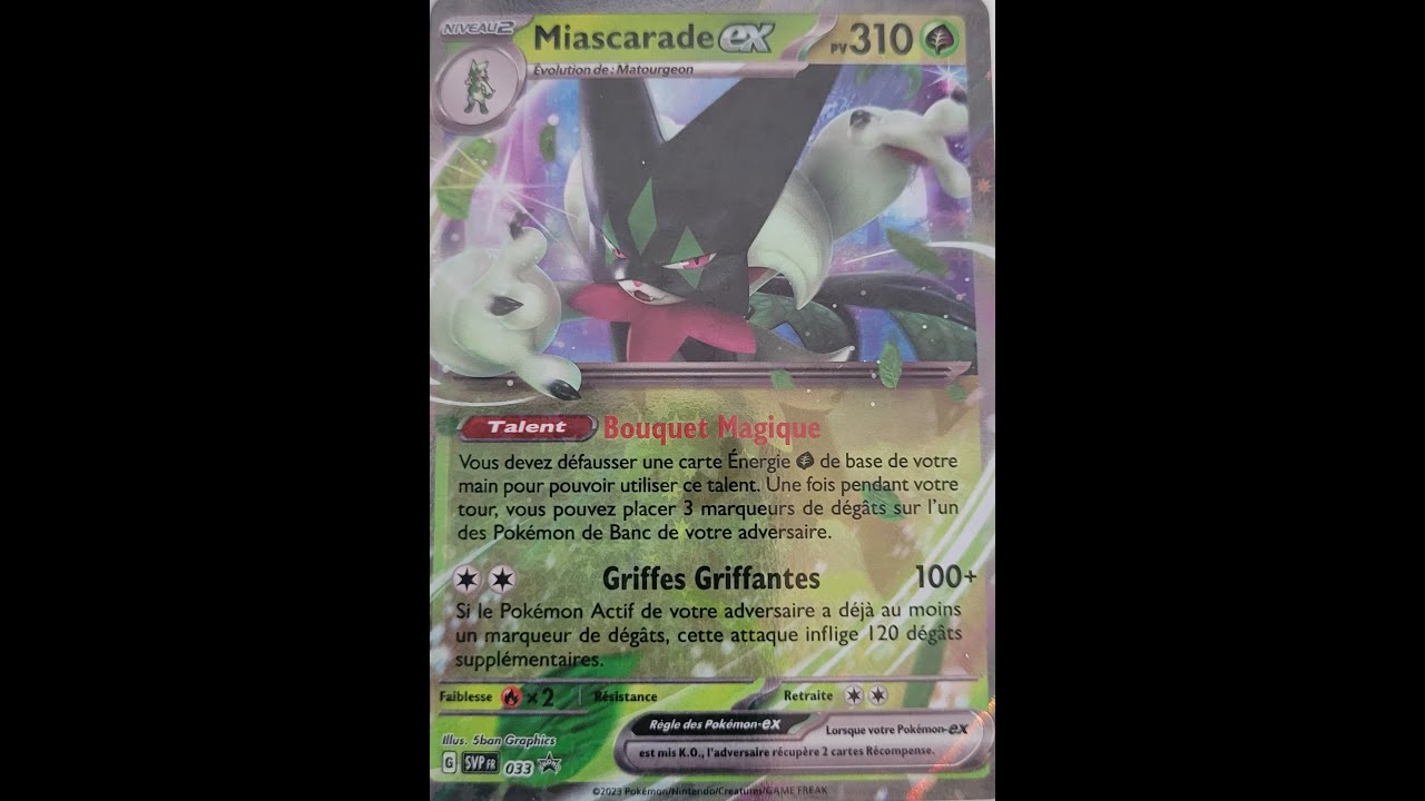 Carte Pokémon Gold Miascarade ex