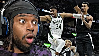 WEMBY VS GIANNIS FULL GAME HIGHLIGHT (REACTION)